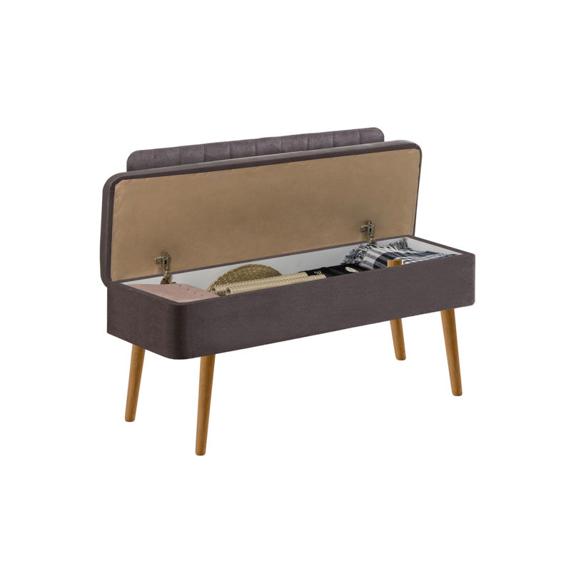 Table Modern Bank, pin atlantique, 43,3 po x 32,5 po x 15,7 po | 100% panneau de particules enduit de mélamine, épaisseur: 0,7 pouce | Pieds en PVC durable, hauteur: 12,2 pouces | Style uni élégant et rayé, parfait pour les espaces contemporains
