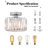 Modern Semi-Flush Mount Mini Crystal Ceiling Light