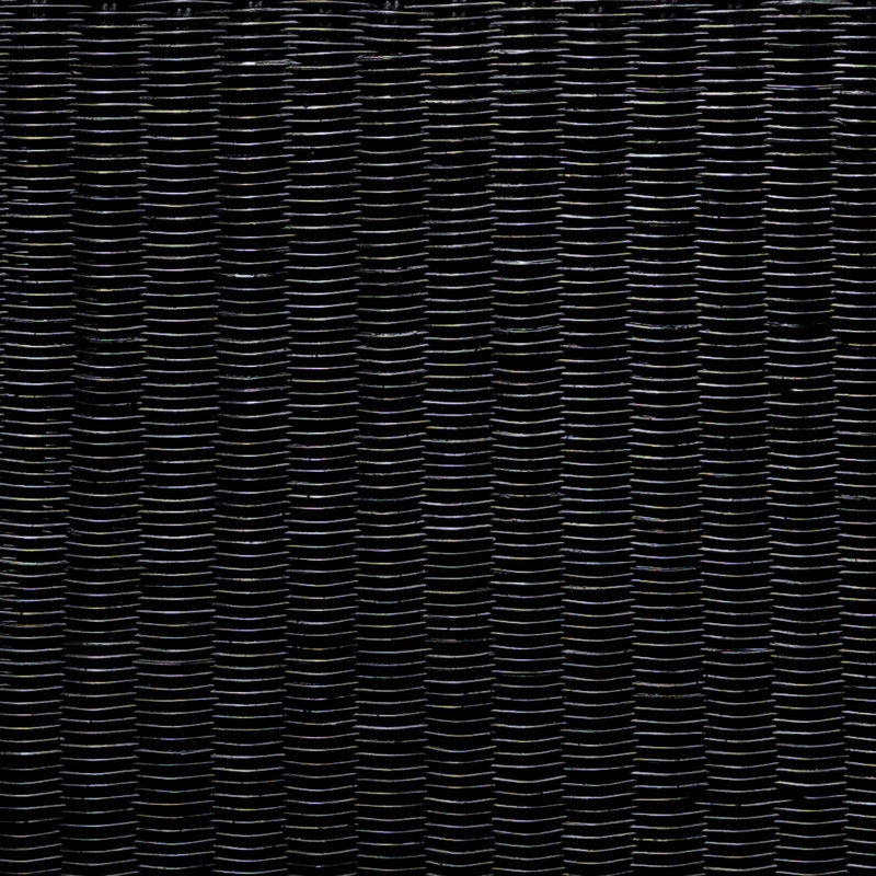 Table de bout rétro en U tissé