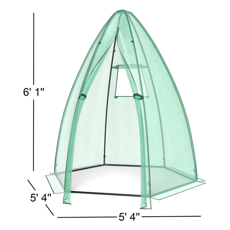 5.33' W x 5.33' D Mini Greenhouse