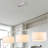 3 - Light 47" Modern Linear Kitchen Island Pendant With White Drum Shade For Dining Room Living Room-774458209
