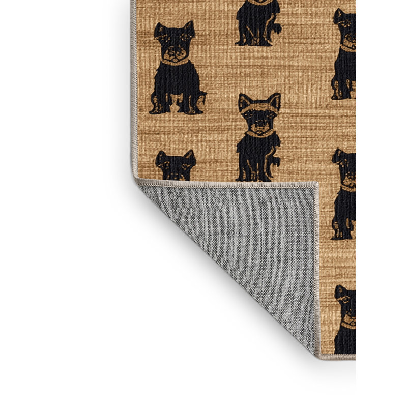  Tapis lavable Norfolk Terrier, Tapis de couloir 2 pi x 4 pi