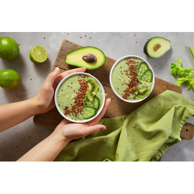 Healthy Smoothie Bowl by ArtJazz - Wrapped Canvas Print