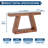 55" Farmhouse Console Table, 2-Tier Wooden Trapezium Sofa Table with Open Shelf, Rustic Entryway Table-883525216