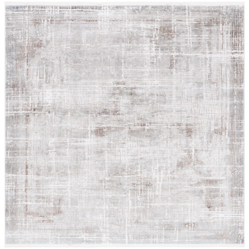 Platinum Performance Abstract Rug, Square 6'7"