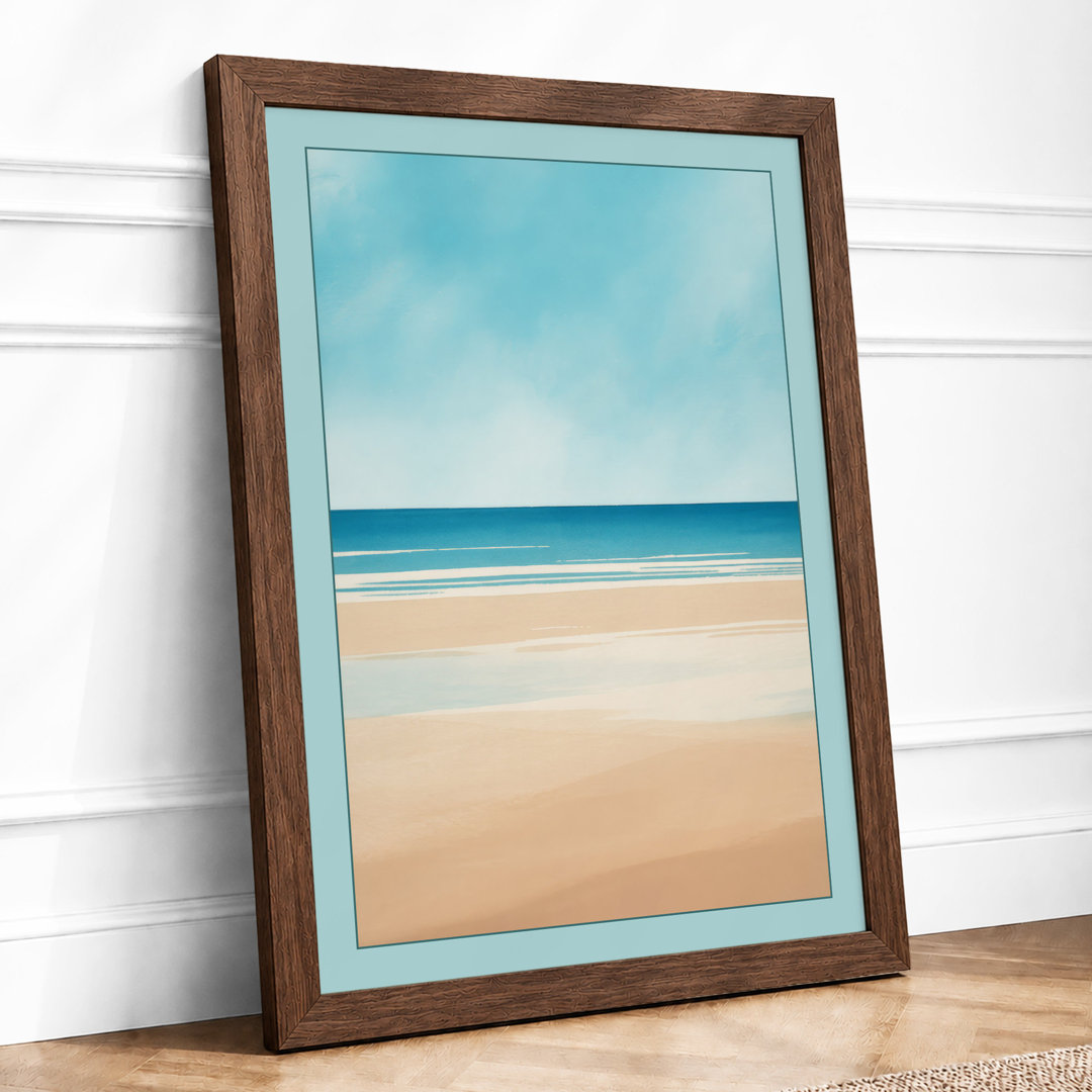 Quiet Shore Coastal - Framed Print