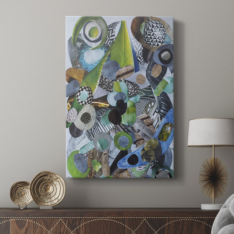 Siesta Beach Glass -Custom Wrapped Gallery Cavas, 36" H x 24" W