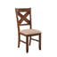 Chaises de salle à manger en bois massif Karven, ensemble de 2