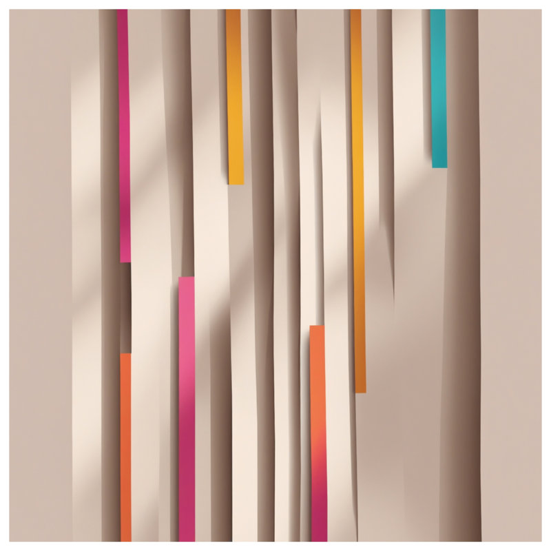 Toile tendue à rayures verticales, 24 po x 36 po