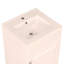 Meuble-lavabo de 20 po avec lavabo, meuble-lavabo avec tablette de porte et tablette réglable, blanc