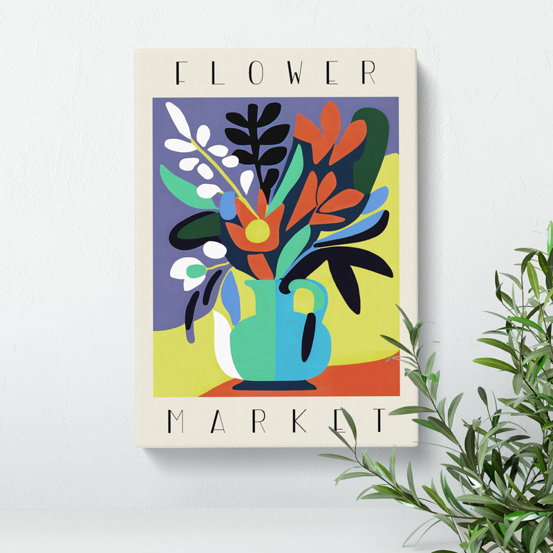 XMKTMKT-232 Flower Market Exhibition Advertisement No.2 - Wrapped Canvas