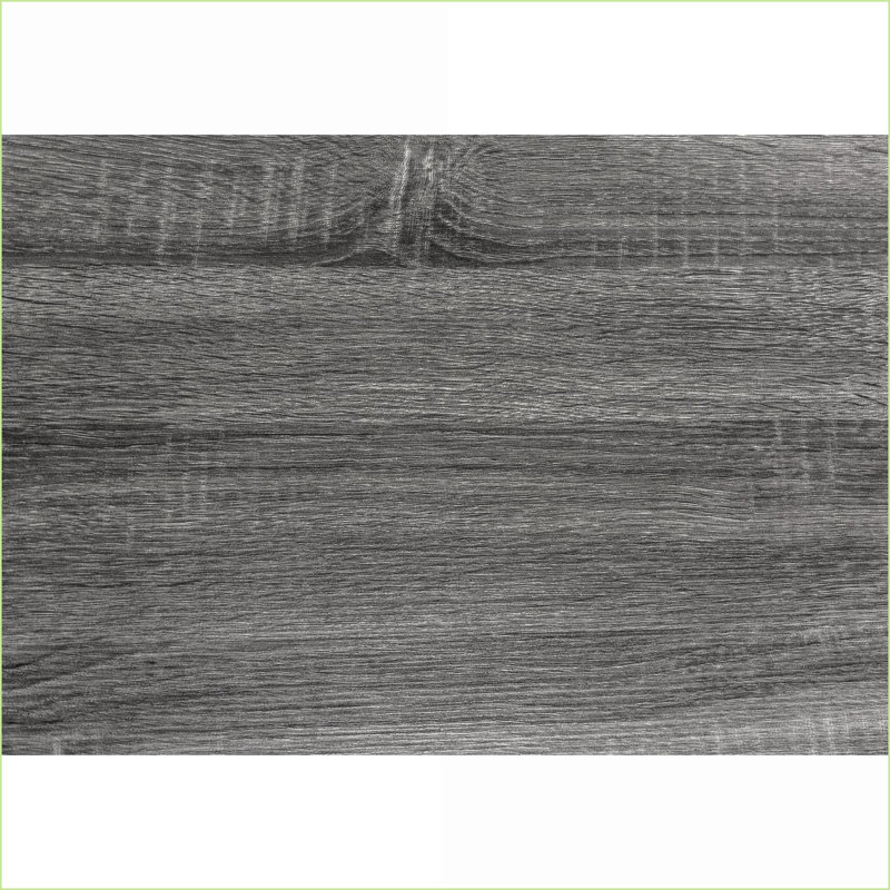 Bibliothèque d'angle élégante à 5 niveaux contemporaine | Gris ardoise Noir | H 71 po | Gris | Panneau de particules