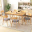 Ensemble de 2 chaises de salle à manger rembourrées de style Mid-Century moderne
