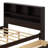 Wood Platform Bed With Bookcase Headboard, Built-In Downlight-1016111010-1016111008