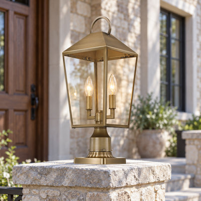 Tête de lampadaire d'extérieur 2 lumières