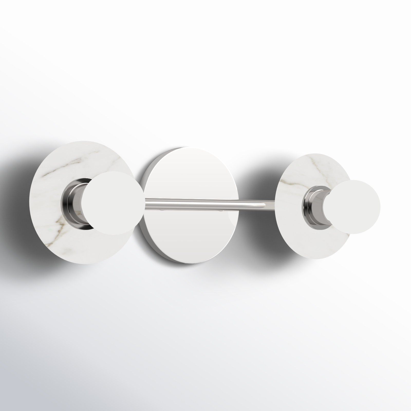 Erick 2 Light Dimmable Vanity Light, Polished Nickel