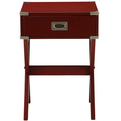 Table de bout carrée avec tiroir pratique - pour le rangement du salon et de la maison