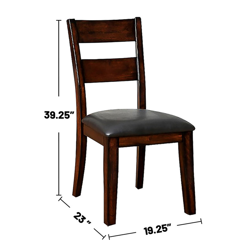 Chaises d'appoint rembourrées en cerisier foncé pour la maison et 2 personnes