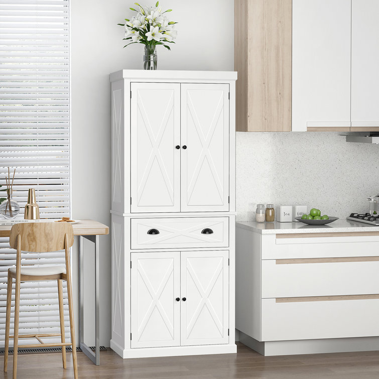 HLR 72 Freestanding Kitchen Pantry Storage Cabinet with Doors