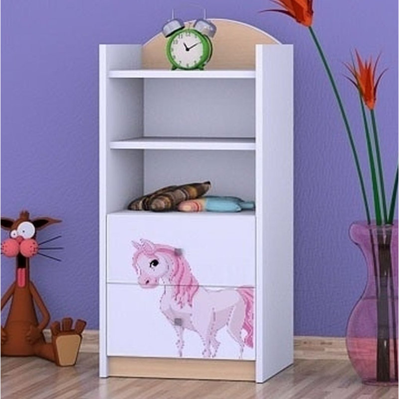 Karen 96cm H X 45cm W Animals Kids Cube, Bright Pear