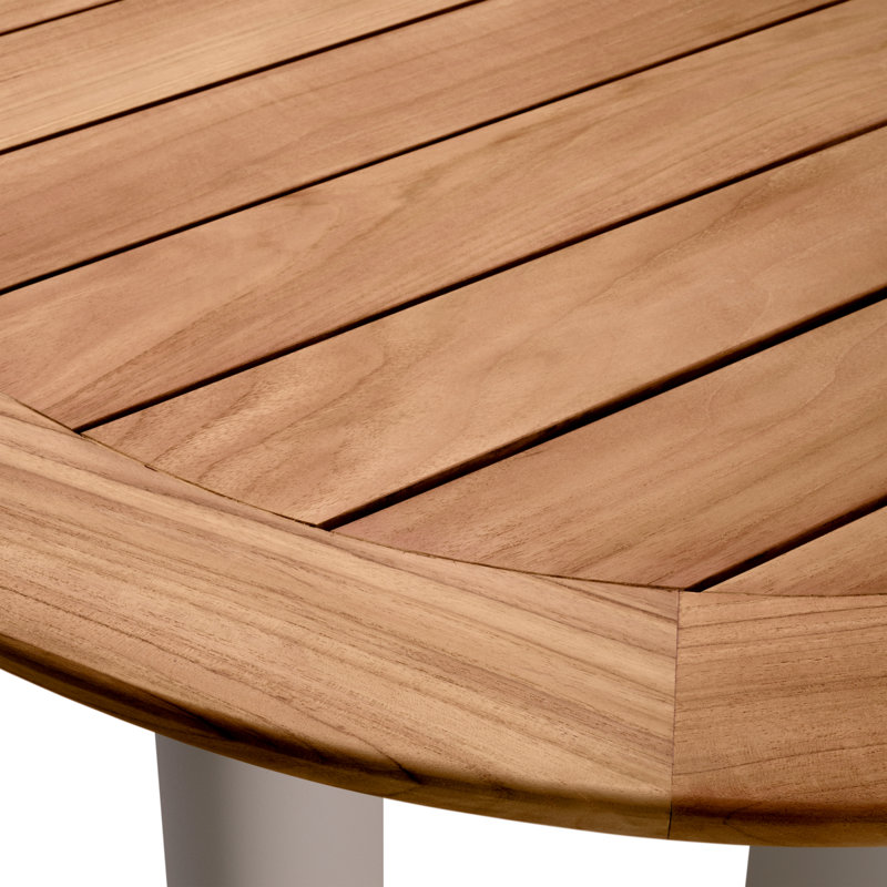Outdoor Dining Table Free Form Natural Teak - Legs Set Of 4
