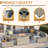 8-Piece Patio Conversation Set With Fire Pit Table, Coffee Table, And Cushions-1479864689