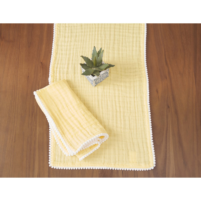 Nalina Sky Line Table Runner, Yellow