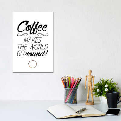 Coffee 1 Piece Wrapped Canvas Wall Art