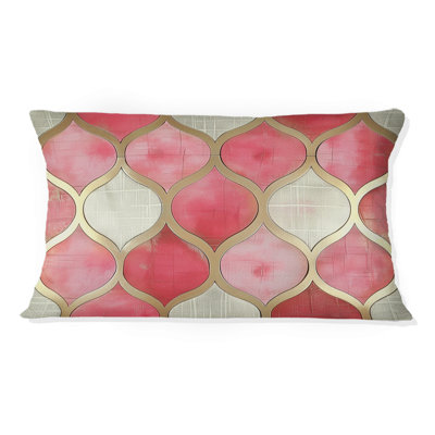 Coussin lombaire Mid-Century Trellis III - Mid-Century