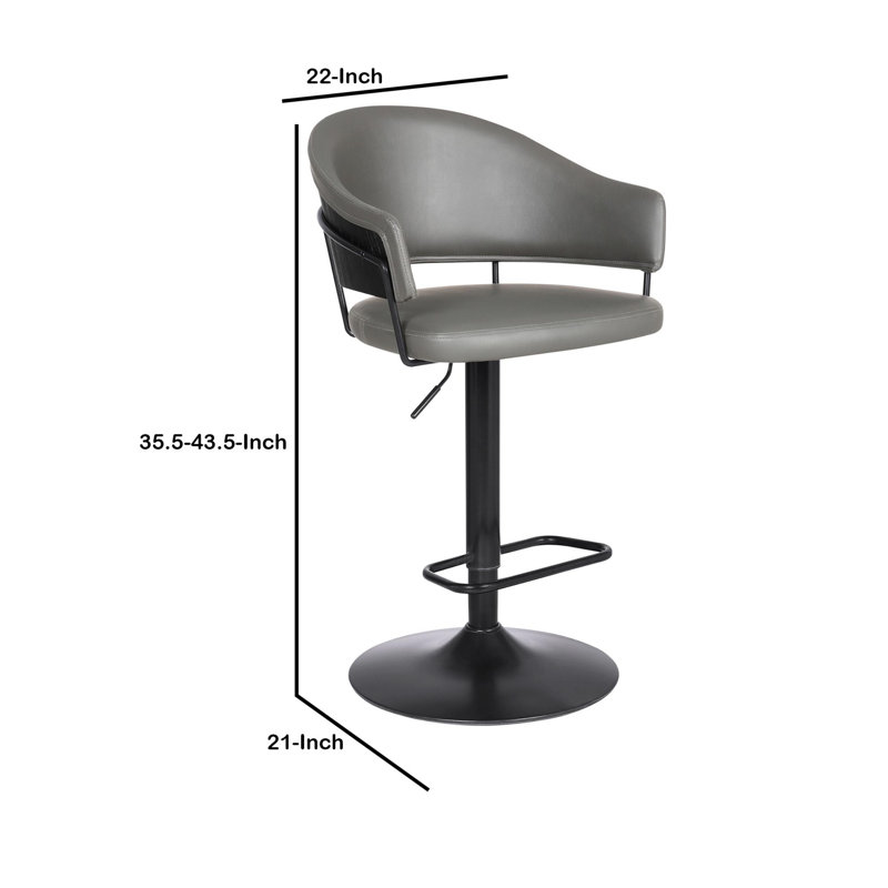 Brody 25" Adjustable Swivel Bar Stool