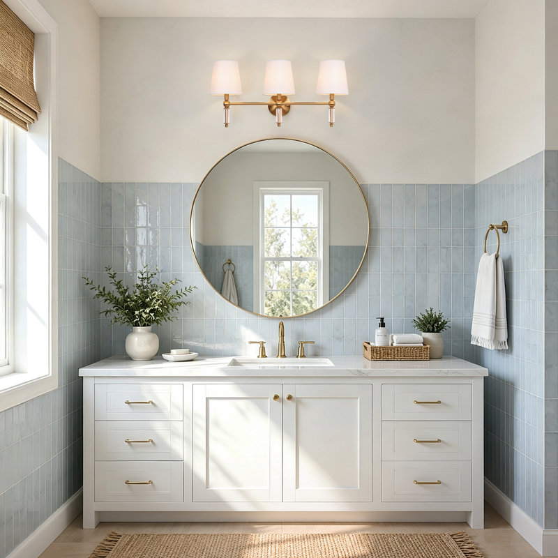 3-Light Modern Classic Vanity Light