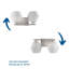 Audryna 2 Light Frosted Dimmable Vanity Light-100893563