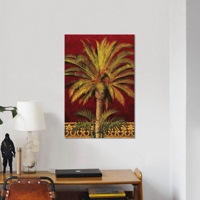«Canary Palm» par Rodolfo Jimenez, reproduction sur toile tendue sur châssis, H 60 po x l 40po x P 1,5 po
