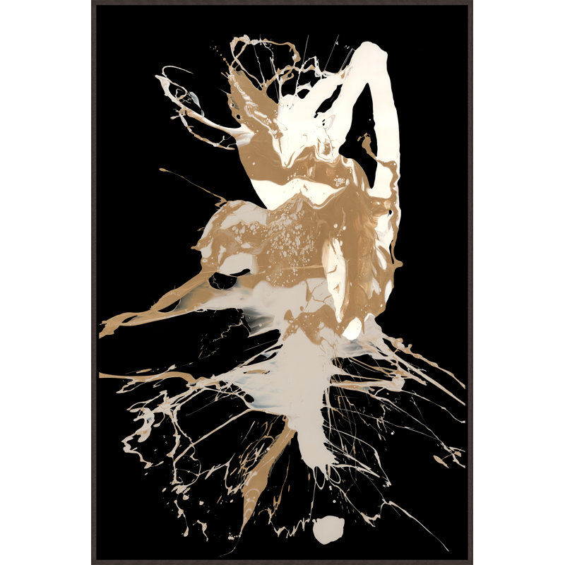 "Spirits in the Night I" par Van Garret - cadre flottant, impression sur toile, Image au pinceau gel