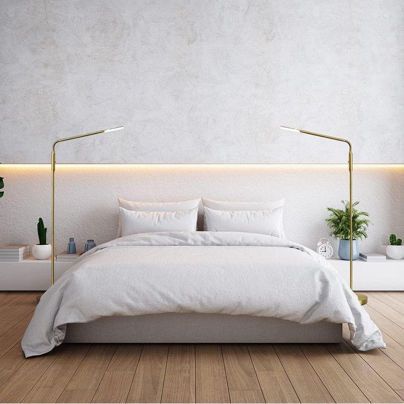 Moon - Dimmable LED Floor Lamp, Gold