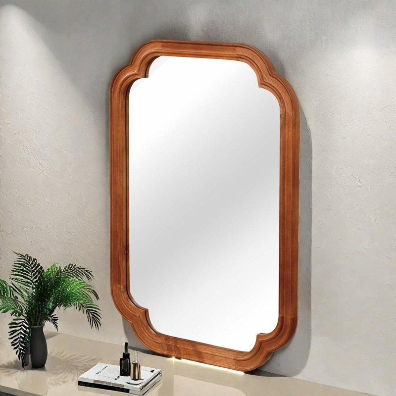 Miroir décoratif 20 "x 30", Bois naturel
