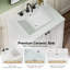 Meuble-lavabo simple 24 po avec comptoir en céramique 24 po-119636617