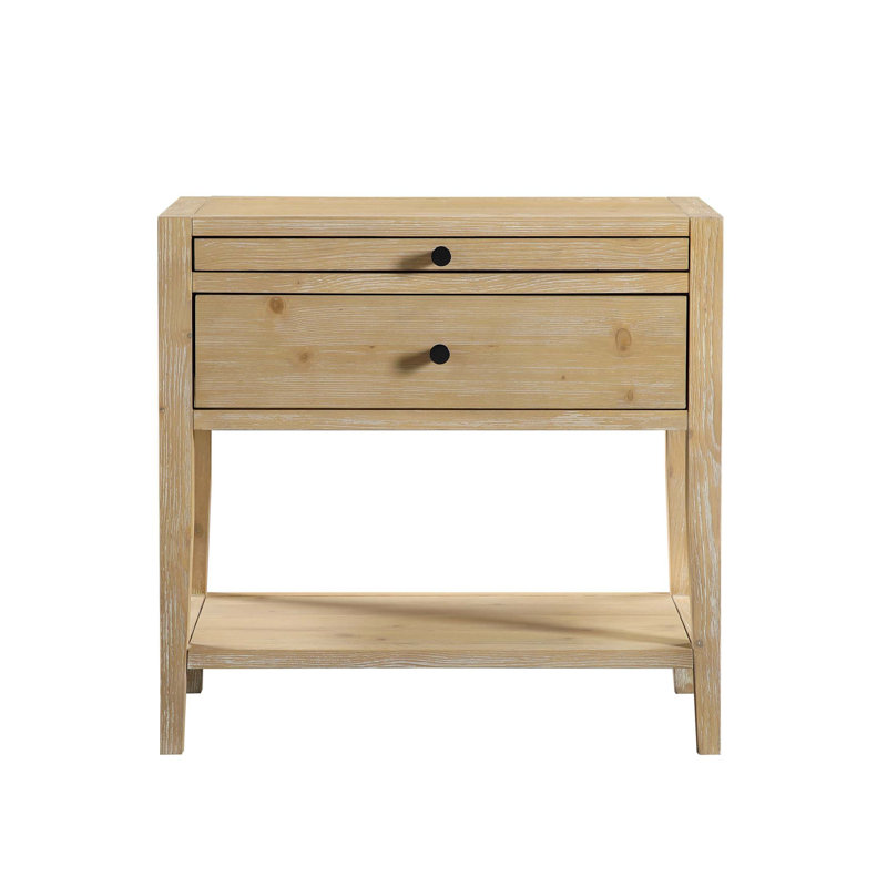 Sunveil 1-Drawer Nightstand, Natural