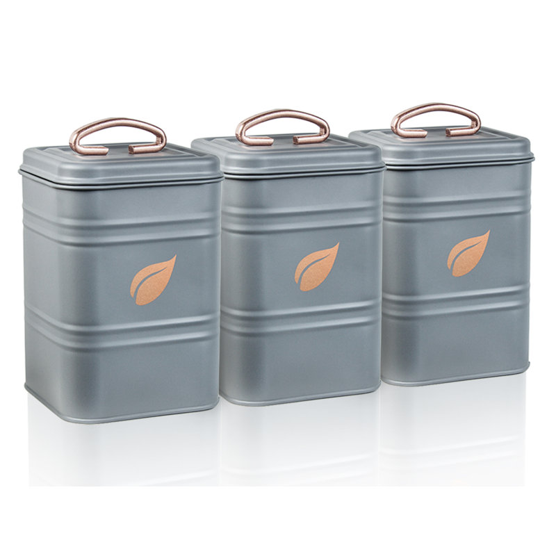 Saf-care Metal Canister - Set of 3