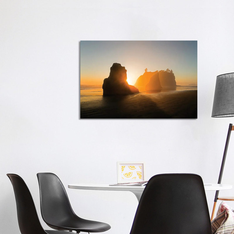 The Golden Beach 1 Piece Wrapped Canvas Wall Art, 101.6 cm H x 66.04 cm W x 1.91 cm D
