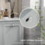 Armoire pour panier de salle de bain inclinable, organisateur de rangement gris avec deux compartiments - grande capacité pour la lessive, matériau, résistant, facile à nettoyer, conception à surmatelas, l 30 po x P 15,95 po x H 27,5 po