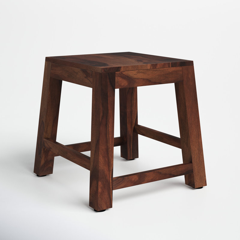 Shea Solid Wood Accent Stool