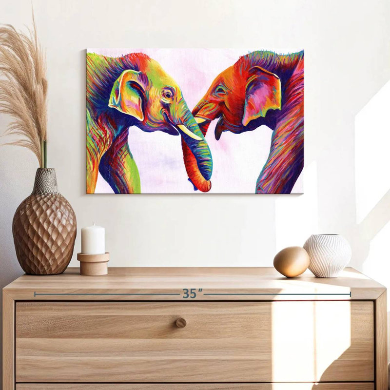 Brampt Elephant Calves, 16" H x 24" W