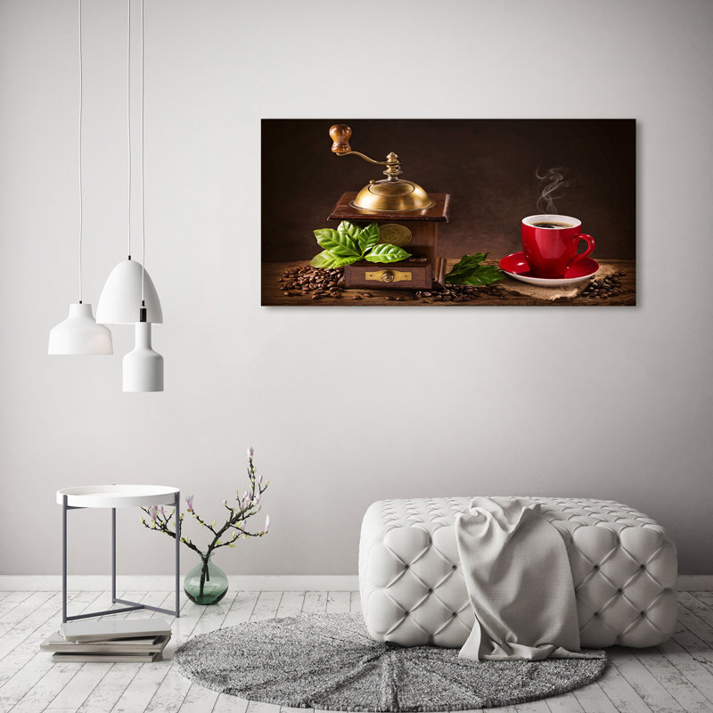 Coffee And Grinder - Wrapped Canvas Print