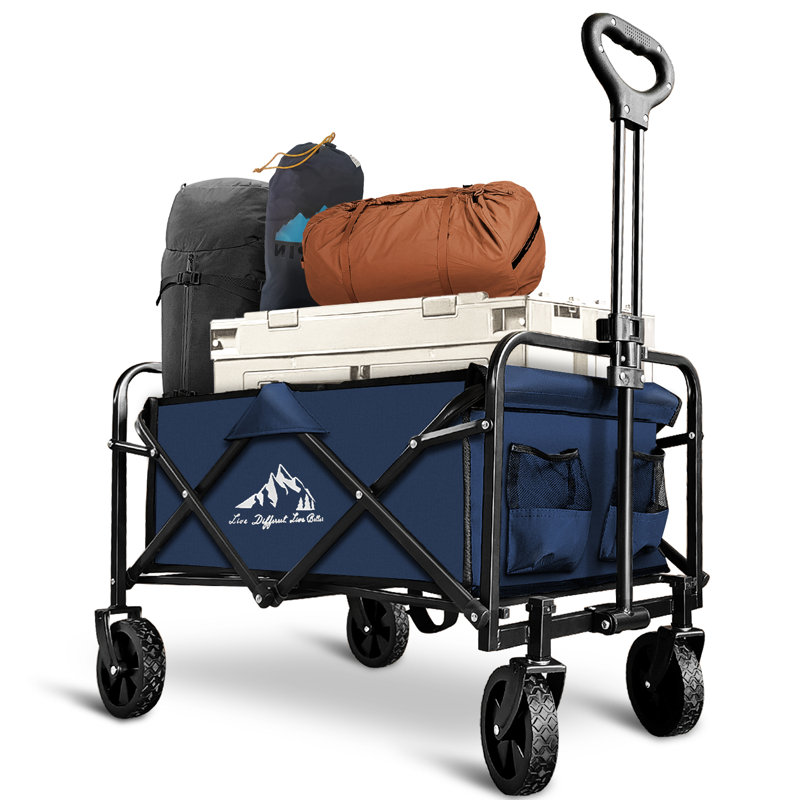 180L Collapsible Wagon, Blue