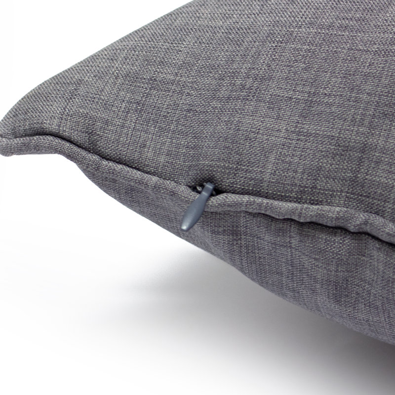 Square Throw Pillow Cover, Silver