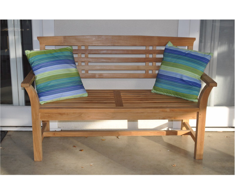Sakura Natural Teak 2-Seater Outdoor Bench