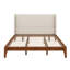 Lit plateforme Mid-Century en bambou avec tête de lit haute-1534054177