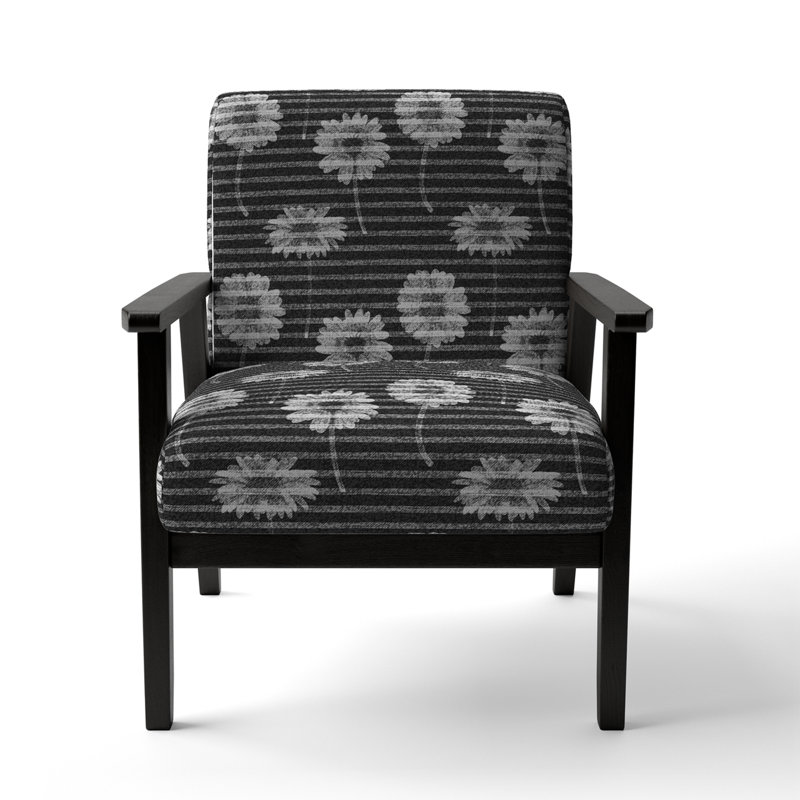 Chaise d'appoint rembourrée White Flower