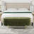 Elko Velvet Upholstered Storage Bench-611450040